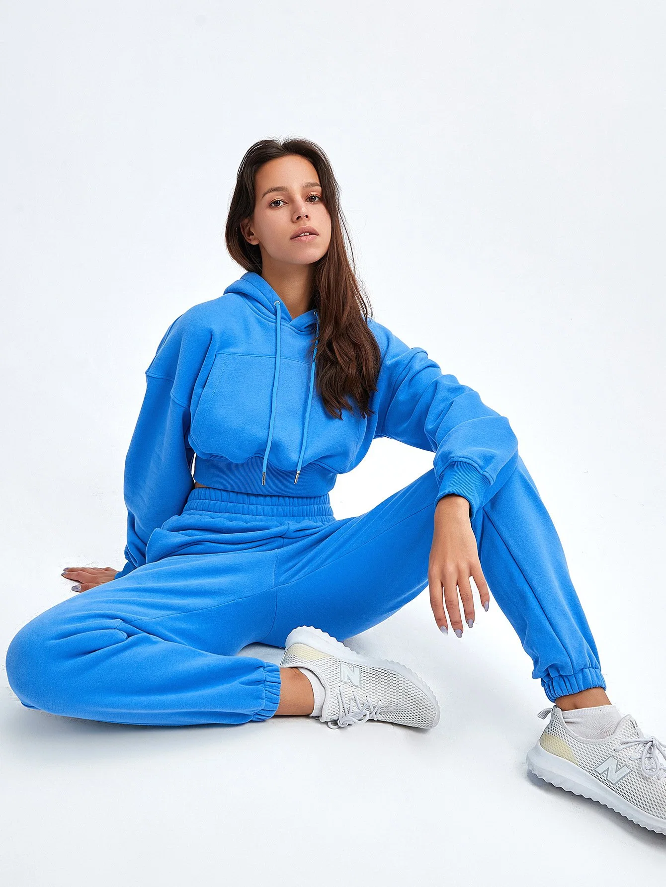 Women China Wholesale Custom Sweatshirts Manufacturer Men Girl Boy Trapstar Jogging Sports Suit Track Suit Sports Wear Plain Sweatshirts Hoodies with Pockets