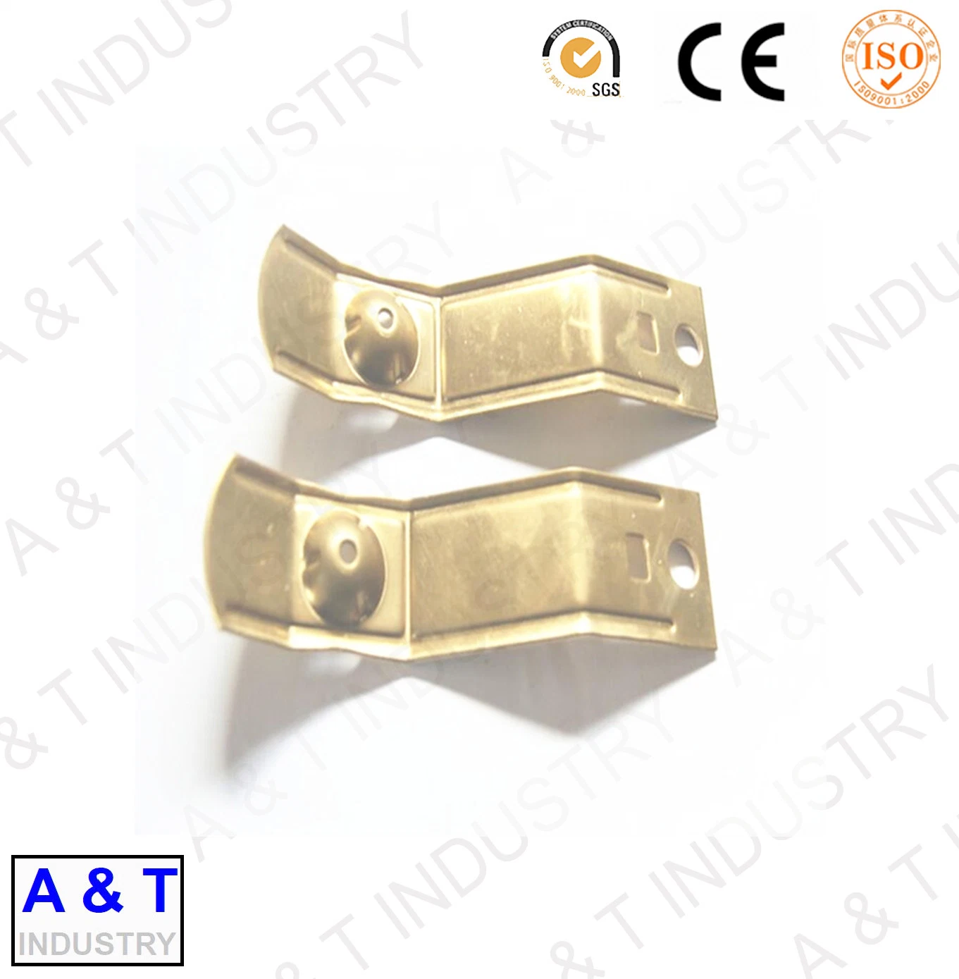 Customized Precision Copper Brass Sheet Metal Stamping Electrical Battery Contacts