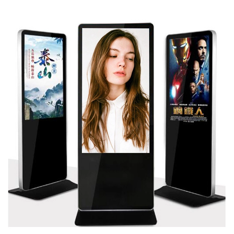 55 65 pouces écran tactile tout en un PC TV à écran plat pour écran tactile de panneaux publicitaires Affichage de panneaux de signalisation numérique vertical