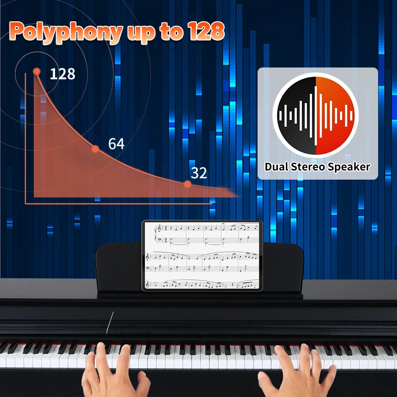 88 Key Piano Keyboard Electric Piano 88 Key Piano Cottura Induzione Digital Electronic 88 Key China