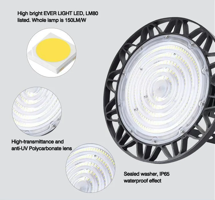 LED-Licht UFO Industrial 100W 150W 200watt Dob Beleuchtung für Lagerindustrie Shop Lampe High Bay Lights