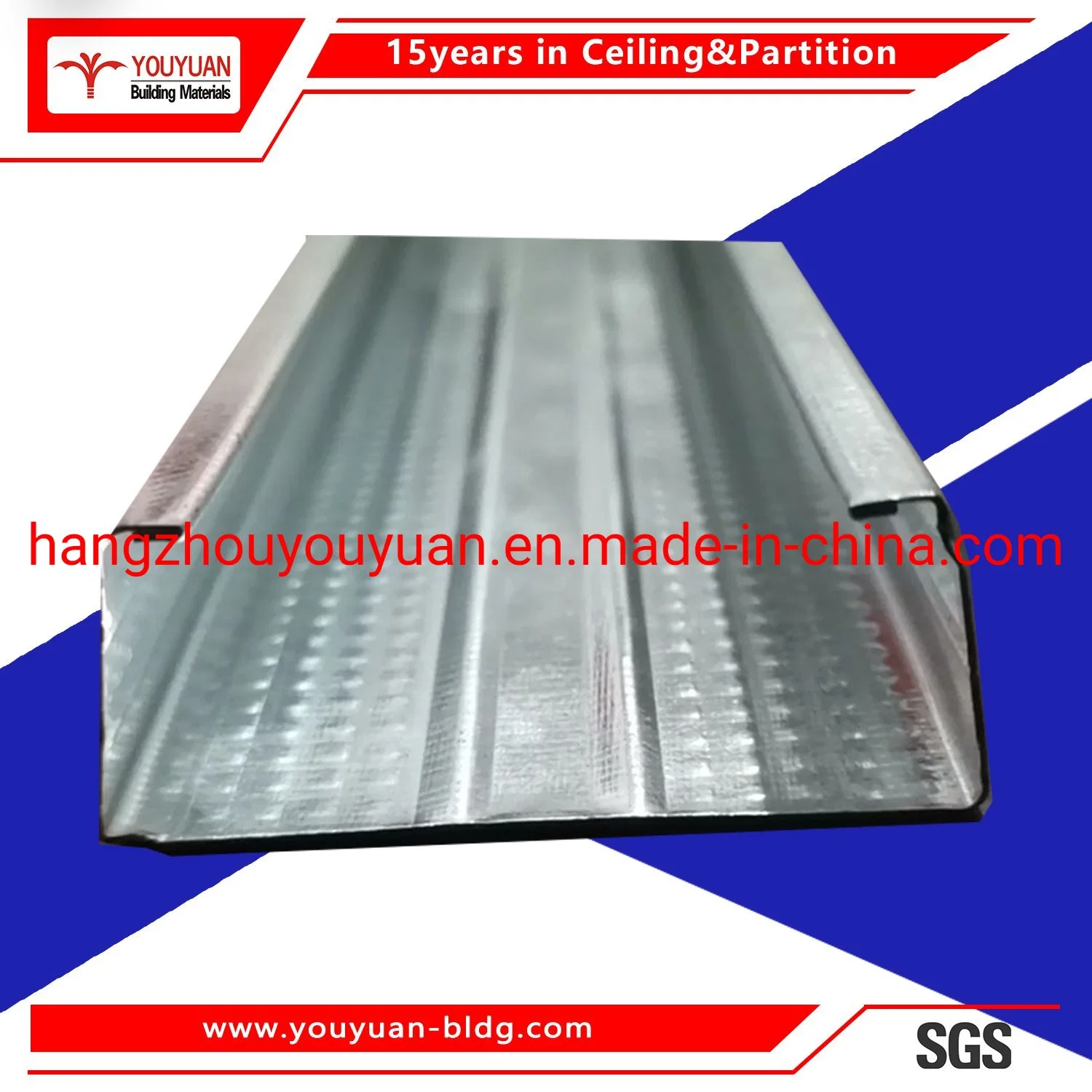 Steel Structure Gypsum Suspension Channel Ceiling System