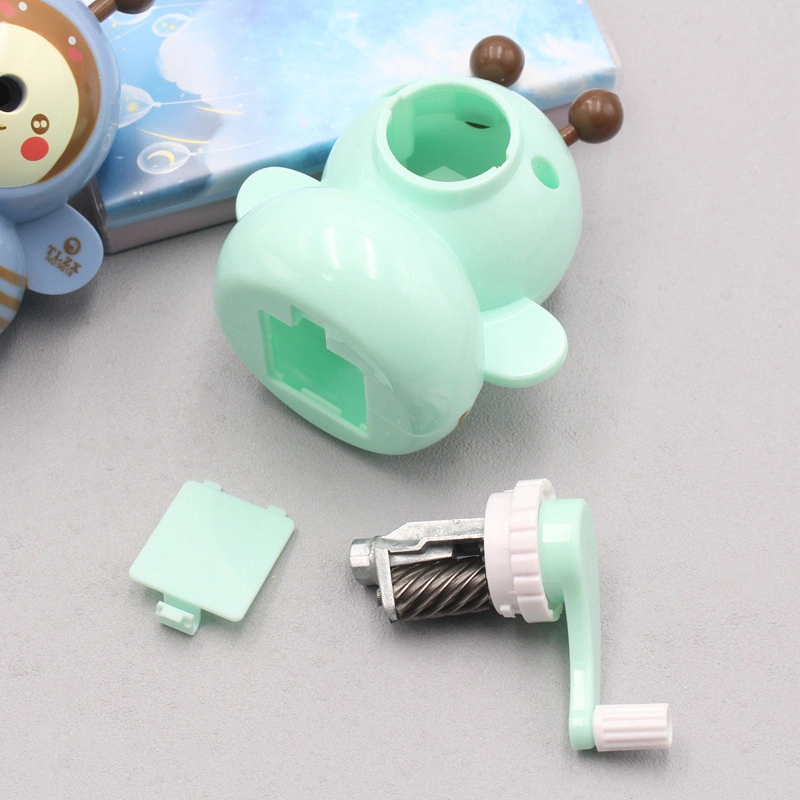 Hot Selling Cute Yellow Bee Shaped Manual Pencil Sharpener for Children