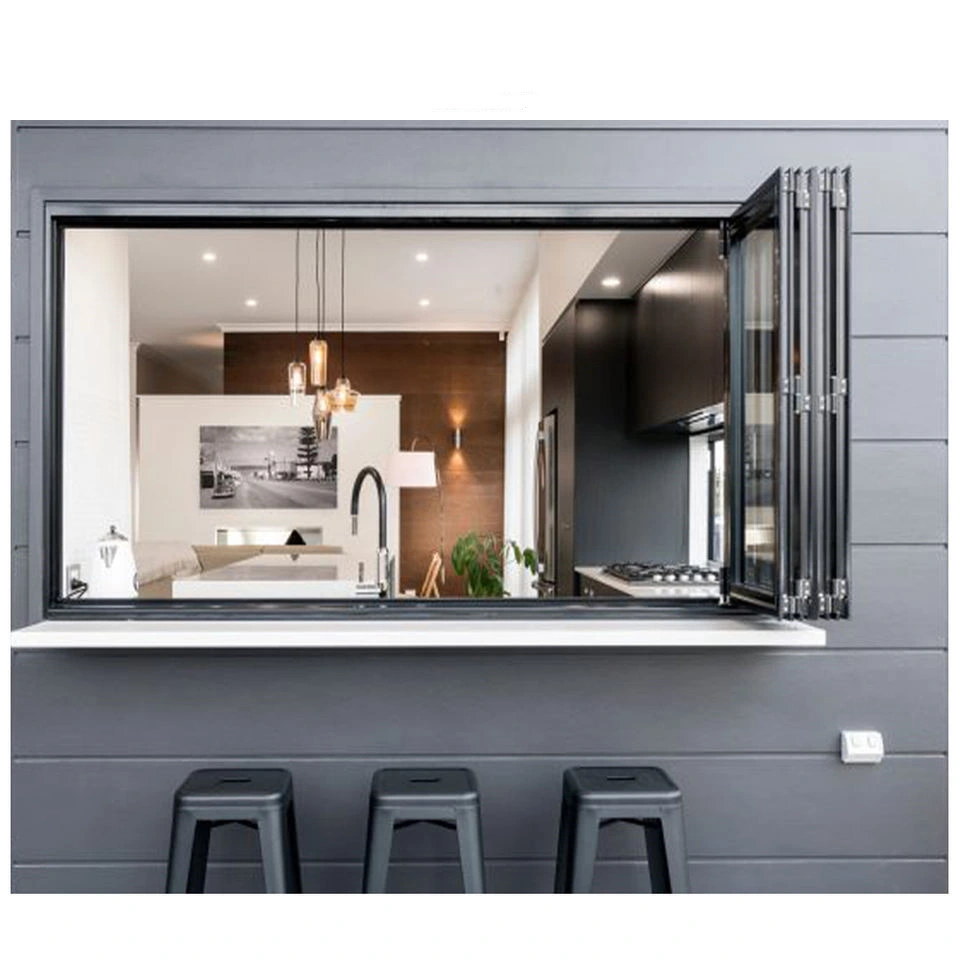 Factory Price Bifold Window Aluminum Kitchen Folding Window