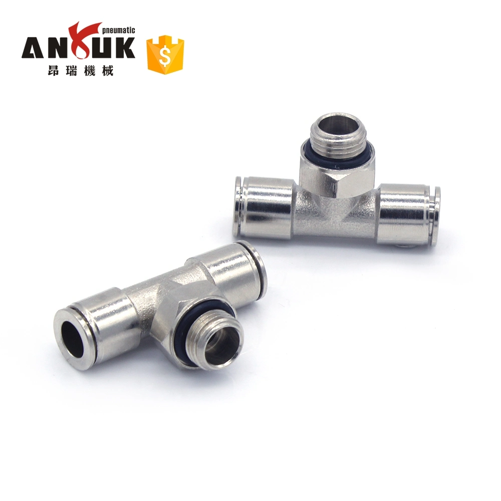 Mpt-G Brass One Touch Union Straight Quick Connect Fitting Pneumatic Connector Mental Fitting