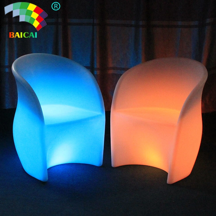 Glowing Luxurious LED Outdoor Furniture with Table and Chair