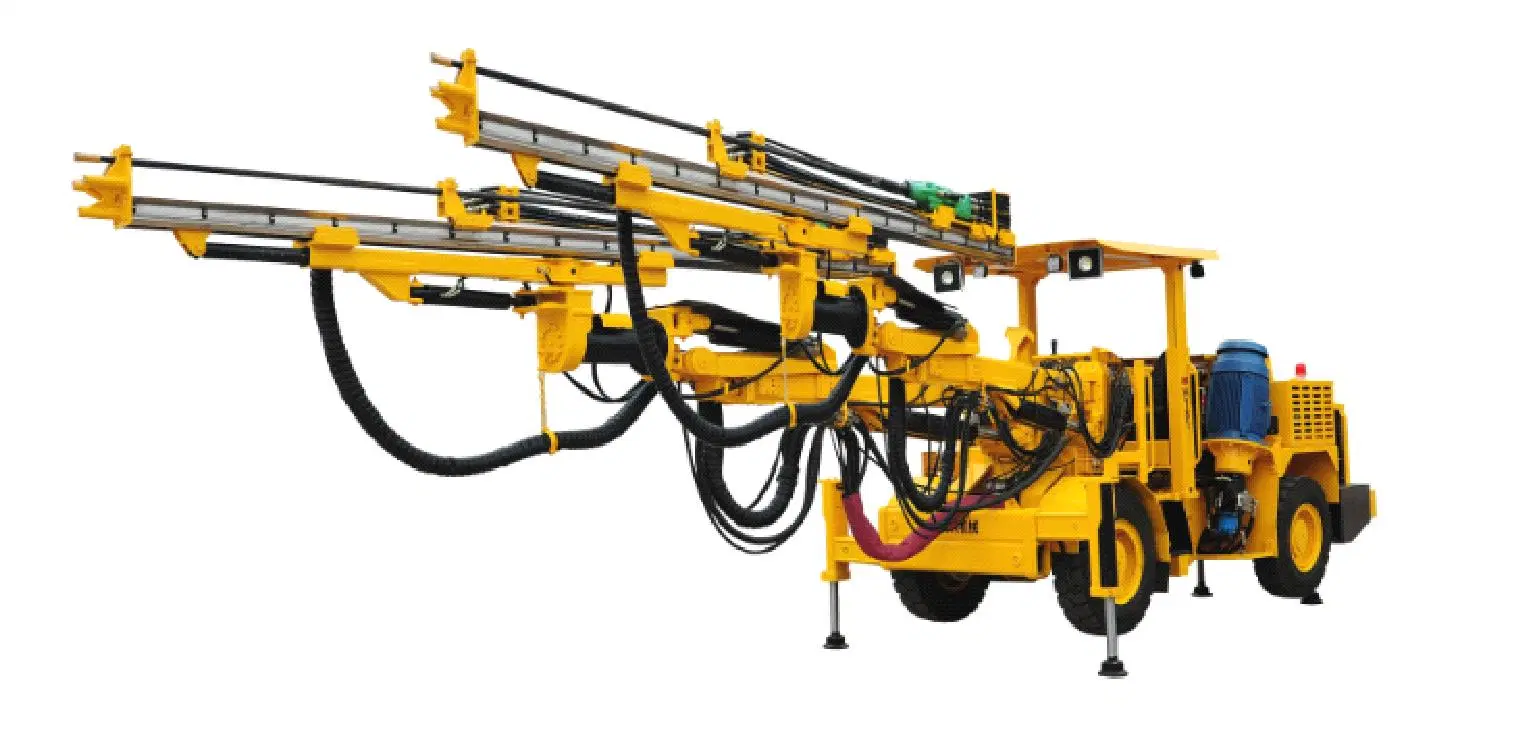 Telescopic Double Boomer/Twin-Boom Hydraulic Drilling Jumbo for Mining Use