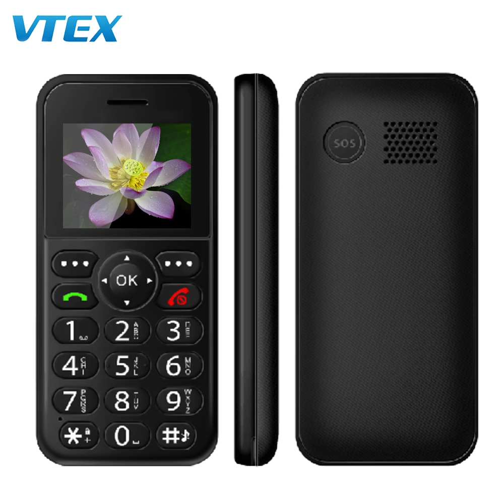 Mtk Bar Senior Feature Mobile Phone for Old People with Sos Key Simple Cell Newest Pocket Mini Mobile Phone