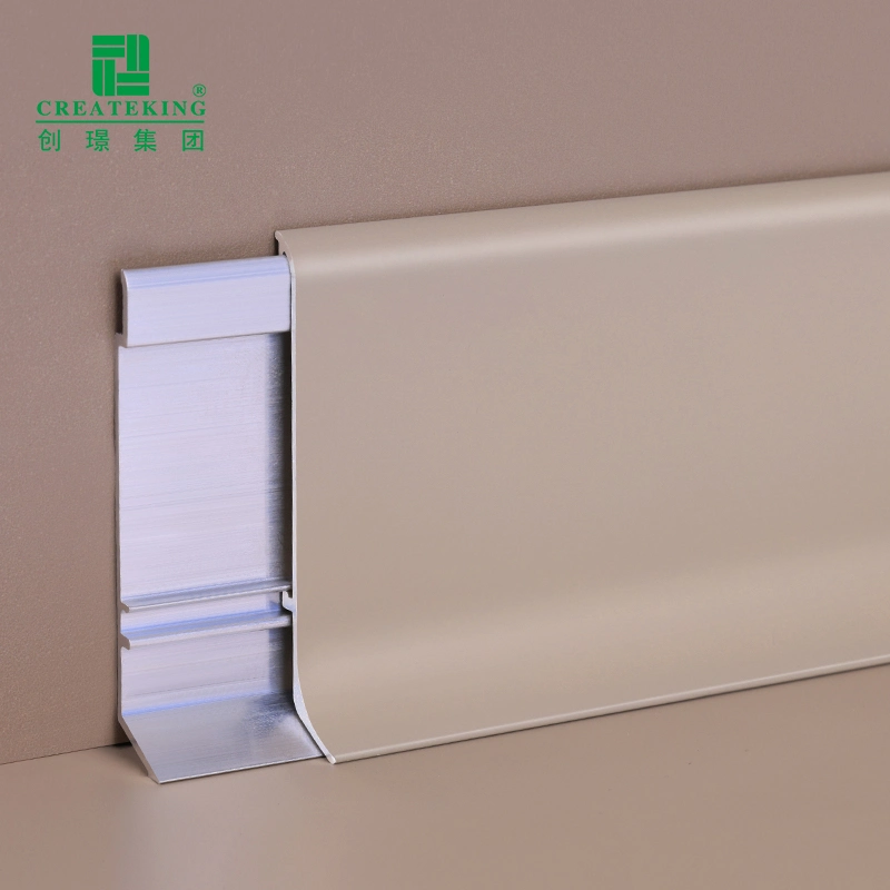 Fábrica de Foshan pared de aluminio de estilo moderno Skirting para pie de pared Protección