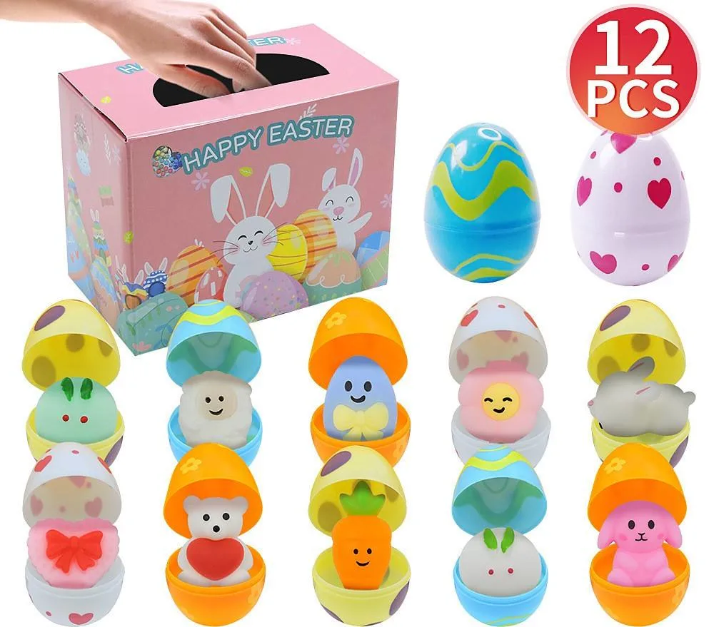 Großhandel/Lieferant neue benutzerdefinierte DIY Ostern Ei Box Geschenk-Box Blind Box Cartoon Offenes Spielzeug Kapsel Kaninchen Geschenk Ostereier