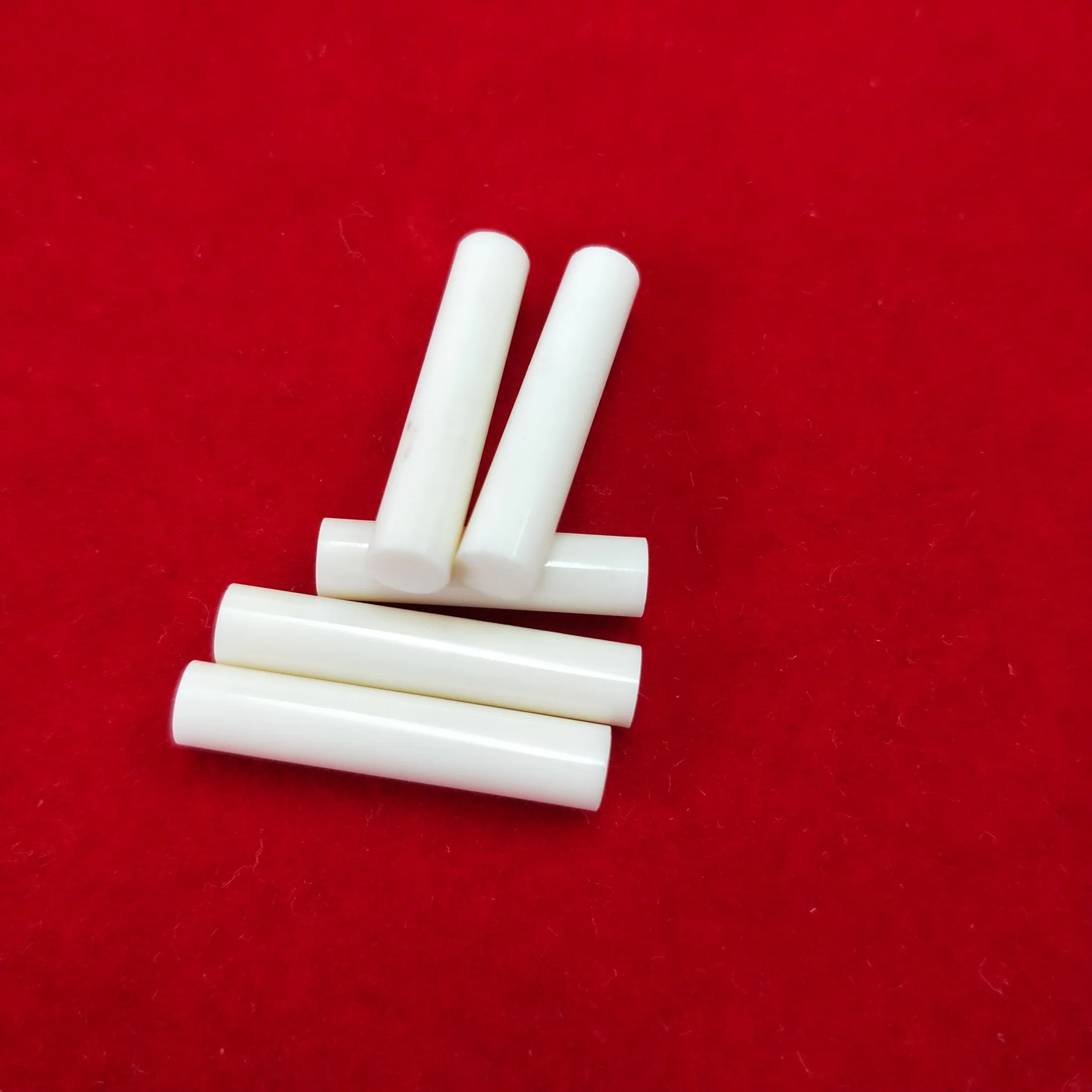 Wear Resistance White Glazed 99% Alumina Ceramic Electrical Insulation Rod for Positon in Stock