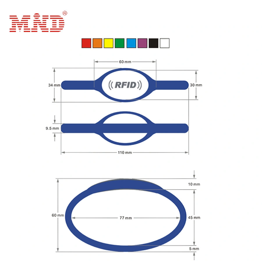 Ecológica de silicona resistente al agua mejor precio de la RFID RFID NFC Pulsera pulsera de silicona