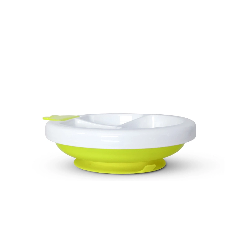 Plastic Spoon Bowls Suction Base Feeding Food Container Set