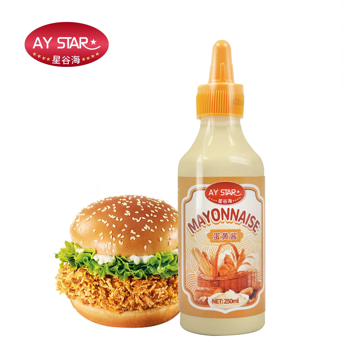 Plastikflasche Ketchup Veganer Salat Dressing Mayonnaise Sauce Mayo