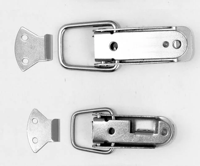 Universal Luggage Hardware Buckle 304 Stainless Steel Buckle Tool Box Lock Flat Mouth Buckle Locker