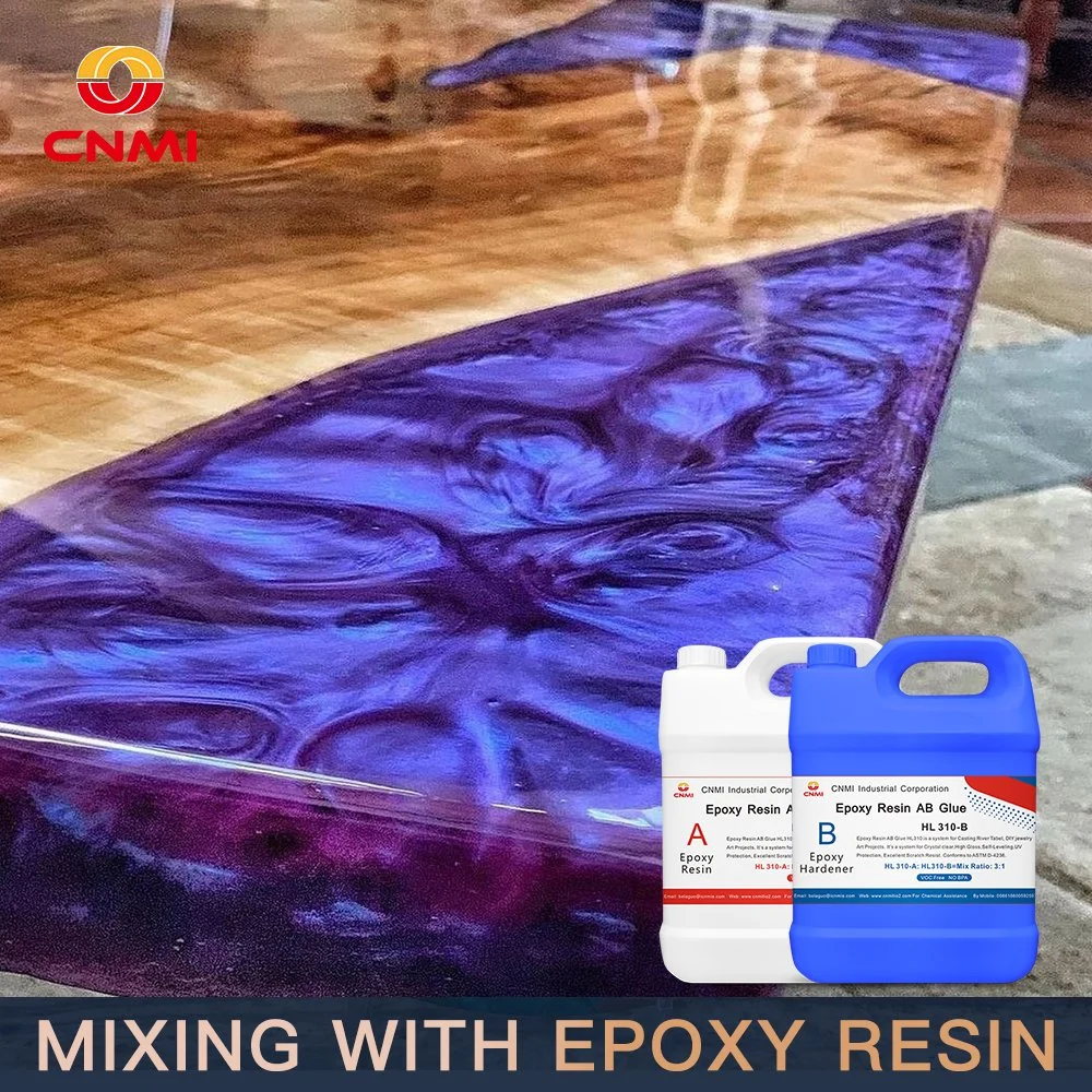 Resina epoxi/resina epoxi transparente CNMI para suelos 3D/suelos metálicos revestimiento