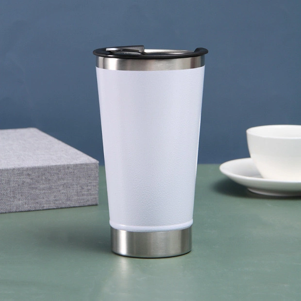 Tasse à café en acier inoxydable pour l'extérieur en vente chaude avec un ouvre-bouteille.