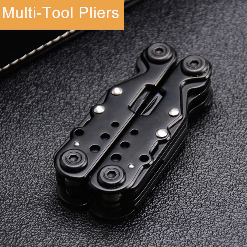 Multi-Tool Pliers, 10-in-1 Portable Stainless Steel Multi Tool with Plier, Knife