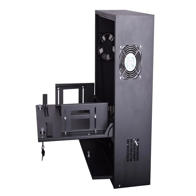 NVR Heavy Duty 24'' X 24'' X 8'' 16 Gauge Steel DVR Lockbox with PDU Can Be Installed