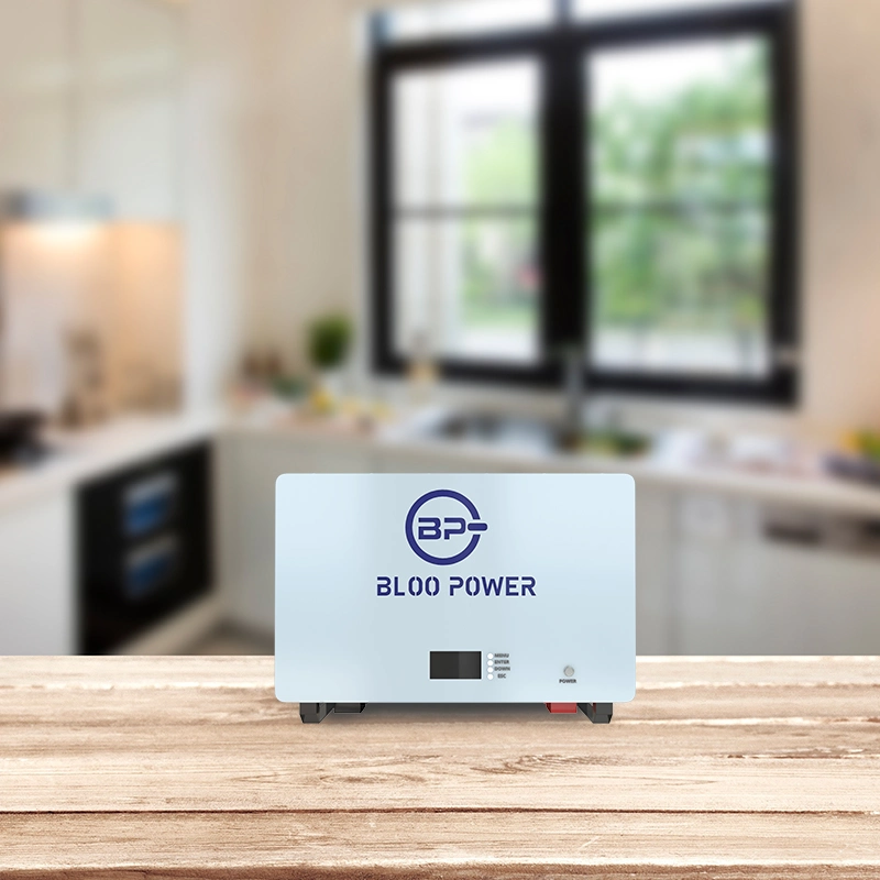 L'Ion Bloopower 5kwh Accueil Utilisation Pack de 10 Kw Kwh Source Lithiumion Lithium-ion de sauvegarde de la station de l'onduleur de l'énergie batterie Stoarge