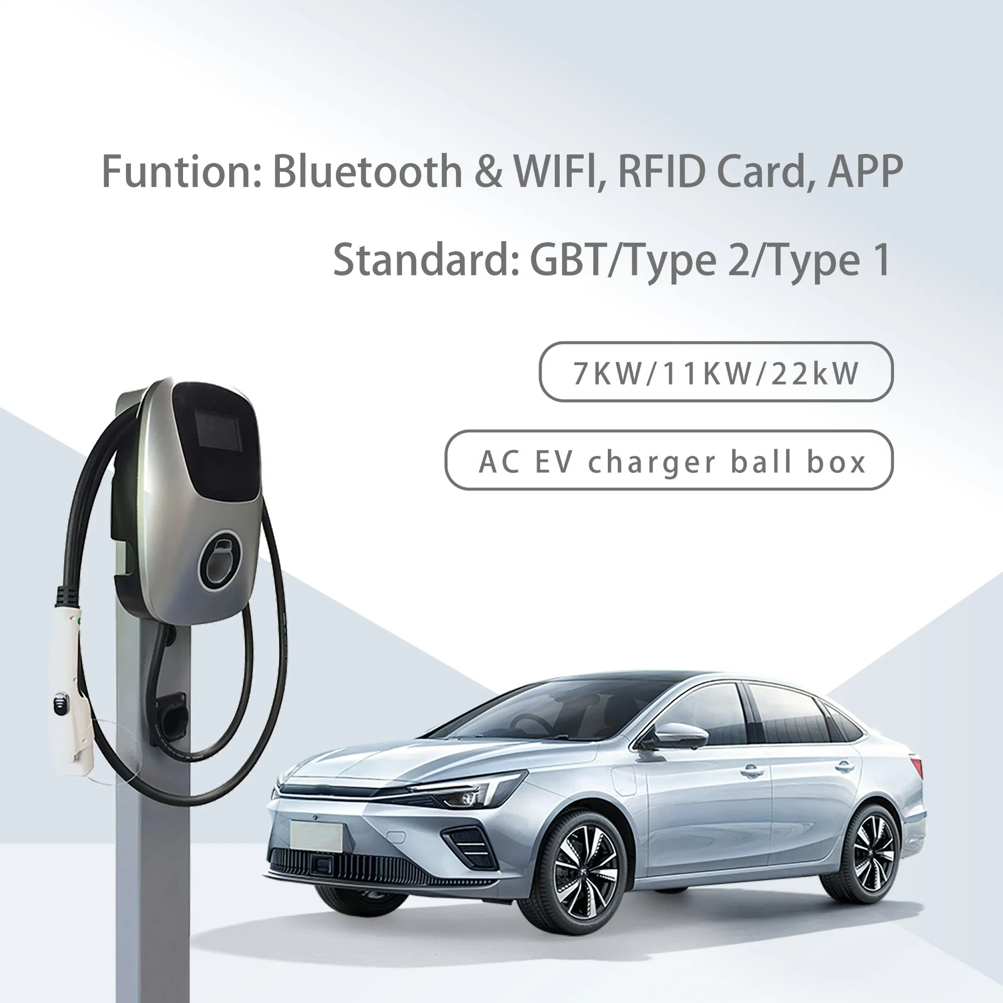Electric Vehicle CCS1 CCS2 7kw 11kw 22kw 30kw 40kw AC DC EV Charger Car Charging Station