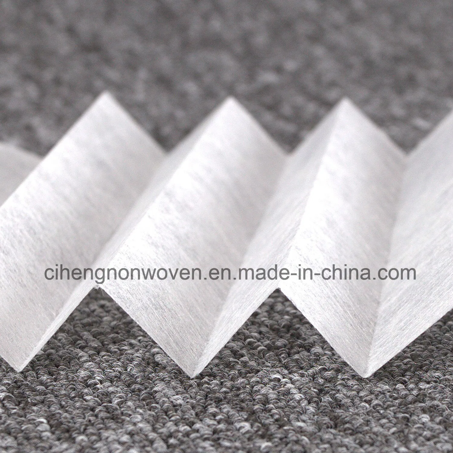 White Electrostatic Cottom Composite Nonwoven Filter Media