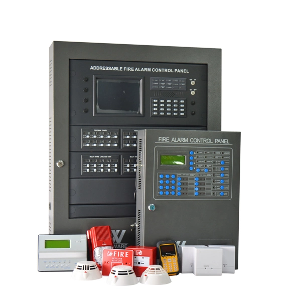Panel de Control de Alarma de Incendio direccionable con módulo GSM