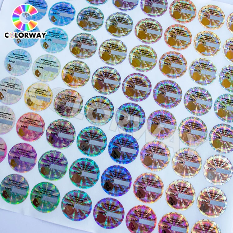 Best Selling Good Quality Full Glossy Hologram Sticker Security