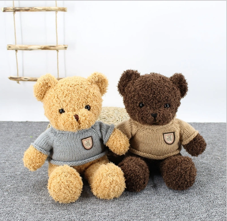 New Teddy Bear Doll Plush Toy Ground Push Cloth Children Gift Custom Logo