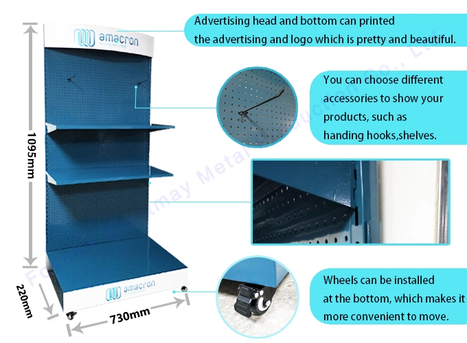 Giantmay Mode Hardware Zubehör Einzelhandel Display Peg Board Metall Ständer