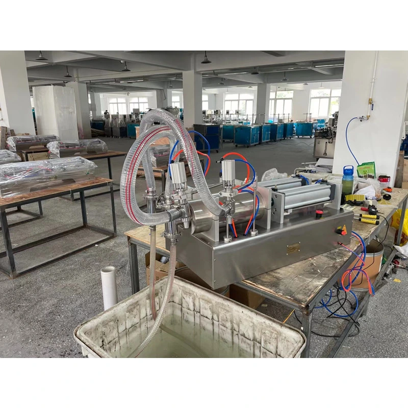 Semi Automatic SMC Pneumatic Cream Filler Tomato Paste Can Filling Packing Machine