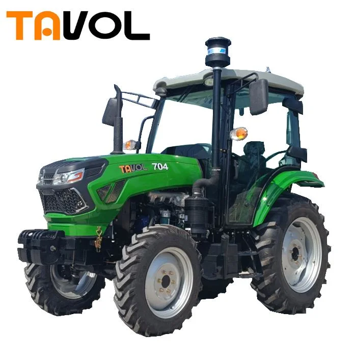 China Marcas de tractores Tavol Mini 704 70hp tractor con radial Neumáticos