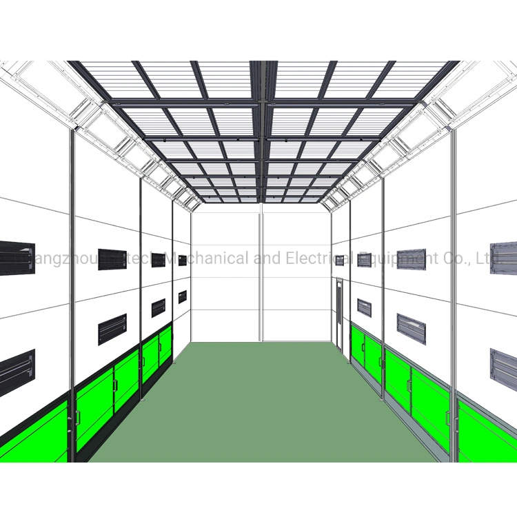 Side Downdraft Paint Spray Booth Garage Paint Booth Garage Equipments