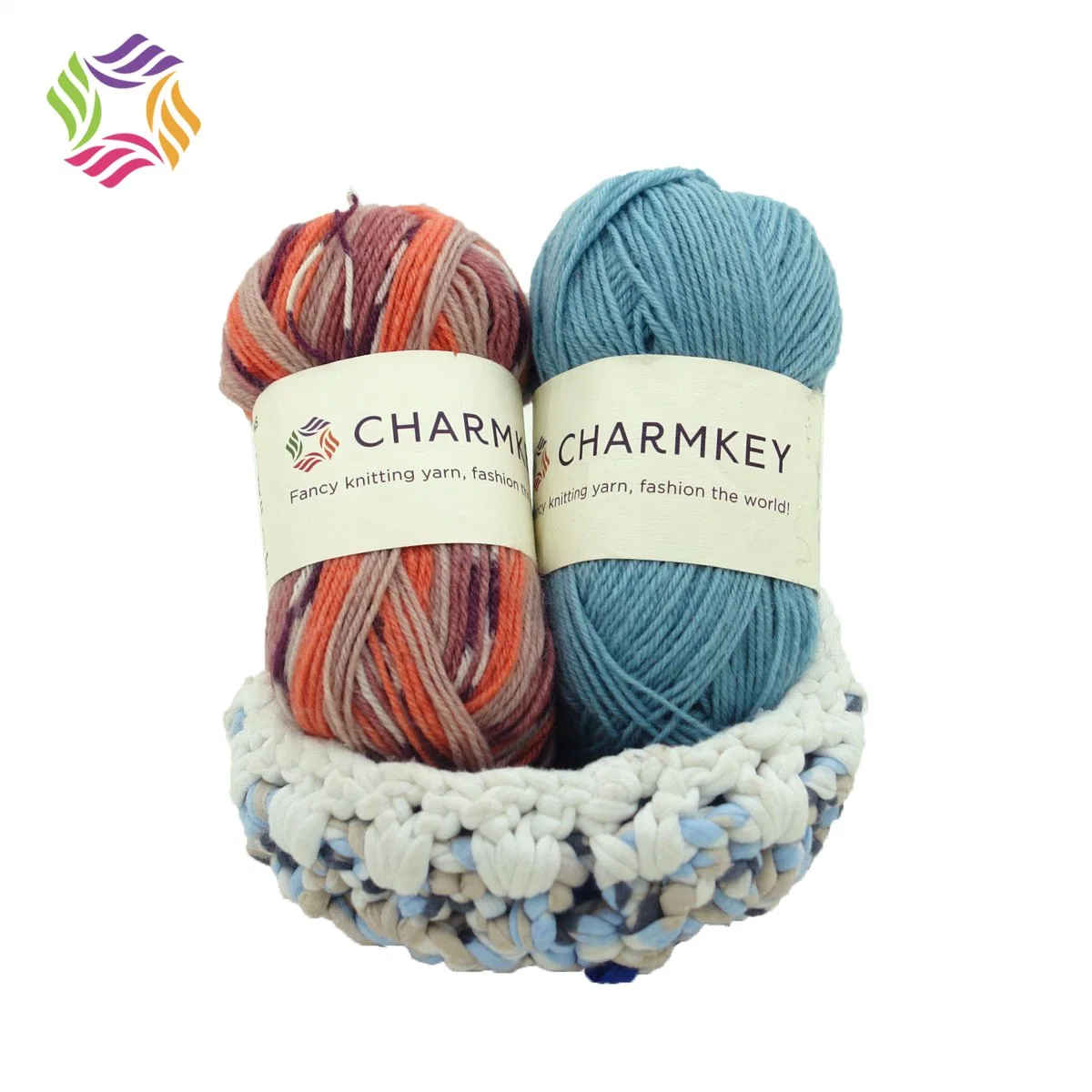 Charmkey Popular Sale Wool Nylon Blend Yarn Sock Yarn for Hand Knitting