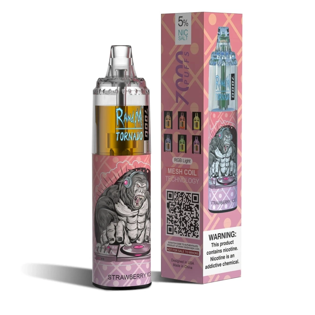 Saveur de fruit unique Vape Pen Bang XXL Rand M Tornado 7000 produits Vape de bonne qualité de la série Rand M.