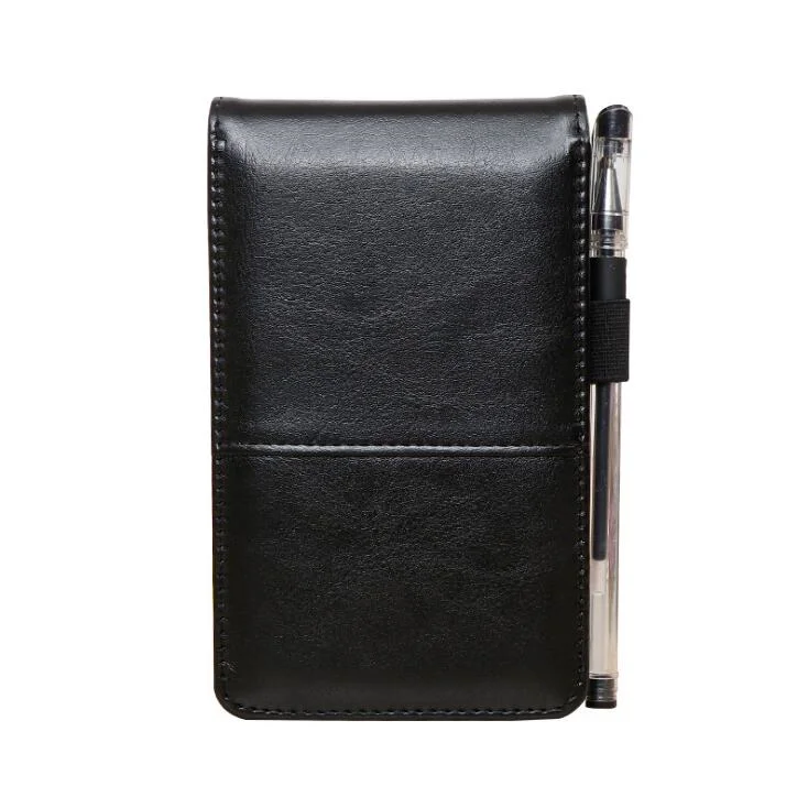 Office Palm Size Notepad Portable Address Boox PU Leather Jotter Book