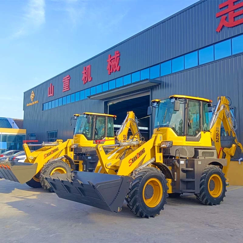 Sz30-25 75kW tractor compacto con retroexcavadora y cargadora