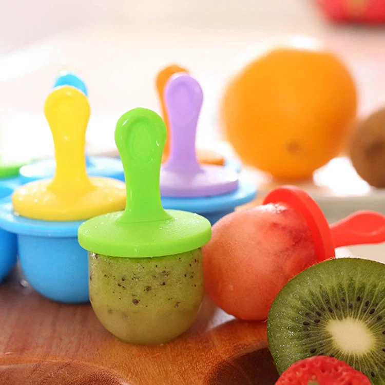 Food Grade Silicone BPA Free Silicone Homemade Popsicle Ice Lolly Pop Maker Popsicle Mould Ice Cream Mold for Kids