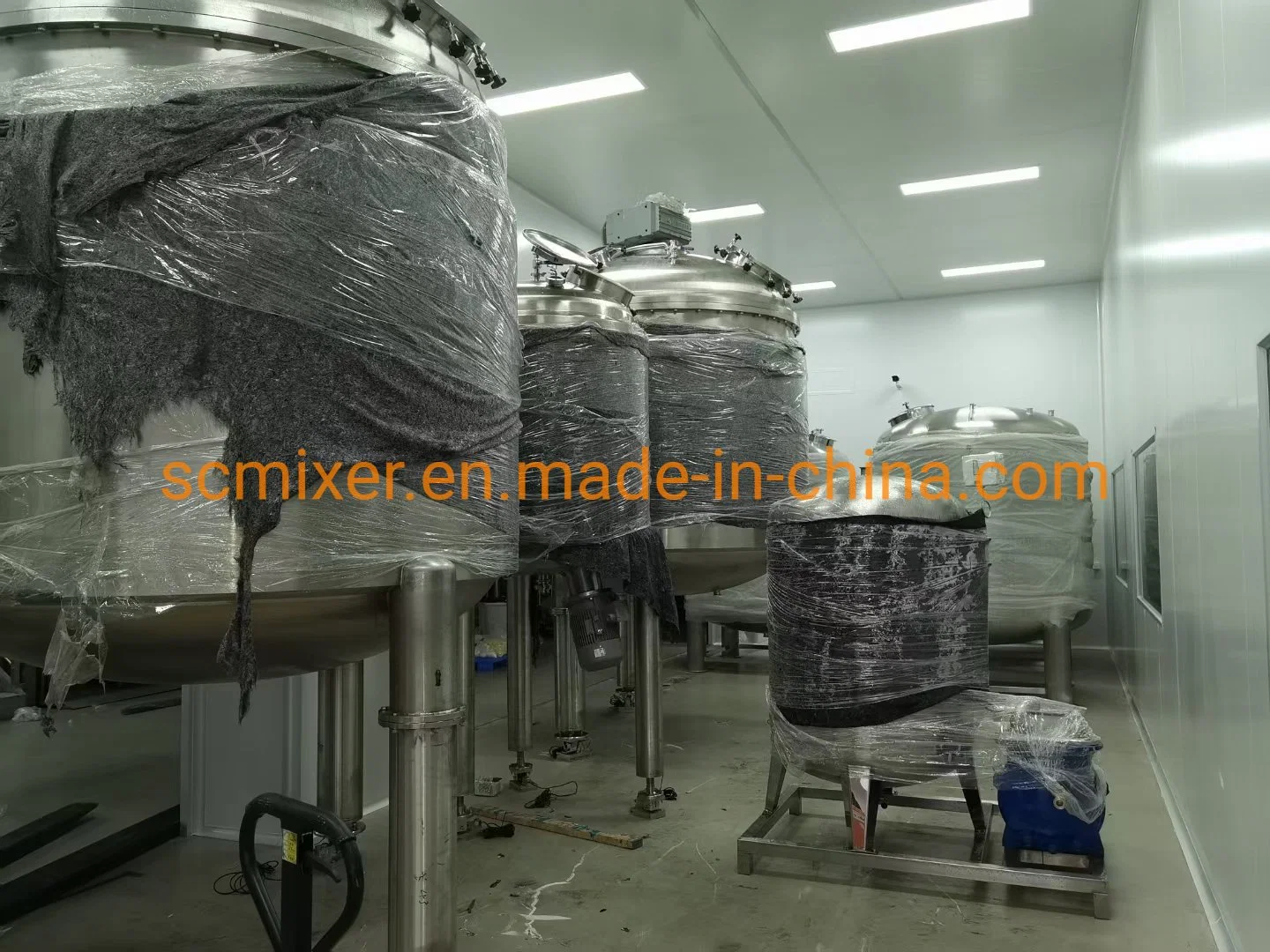 50L Industrial Functional Vacuum Mixer Paste / Cream / Lotion / Gel Making Machine with Heating and Cooling Function