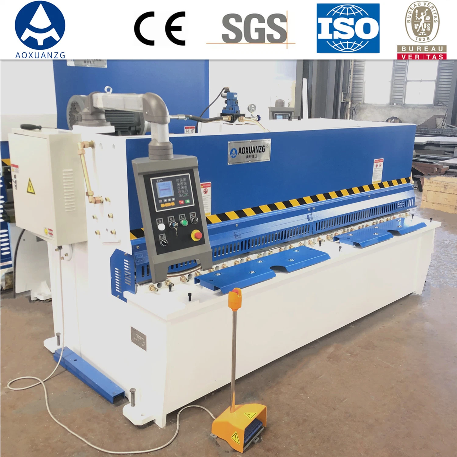 Plate Shear Machine/Hydraulic Swing Beam Shearing Machine with E21s Controller