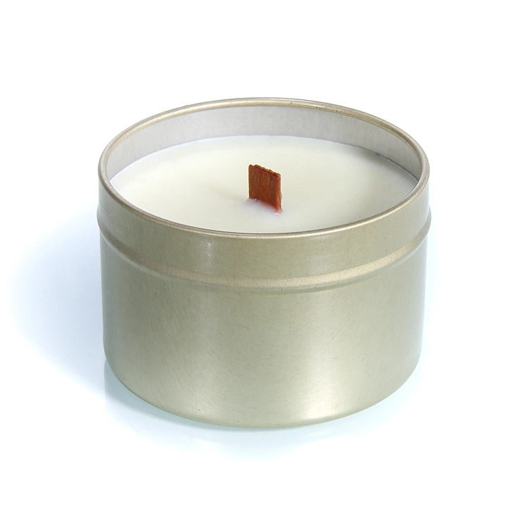 Popular Wholesale/Supplier 90g Cylinder Luxury Scent Tin Candles for Home Decoration and Wedding Ceremony