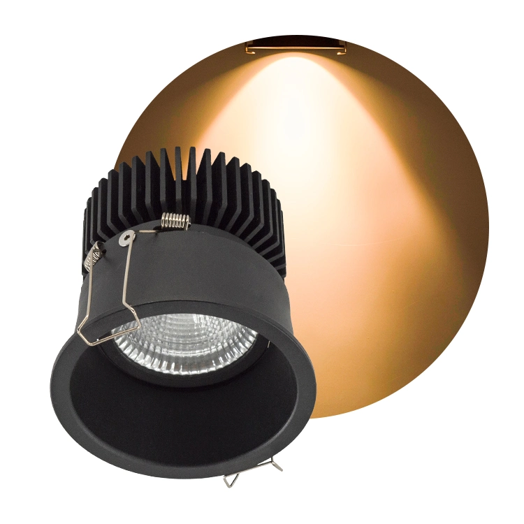 Plafonnier intérieur rond moderne en aluminium COB à faisceau LED Plafonnier encastré 5 W 10 W 20 W 30 W réglable en angle