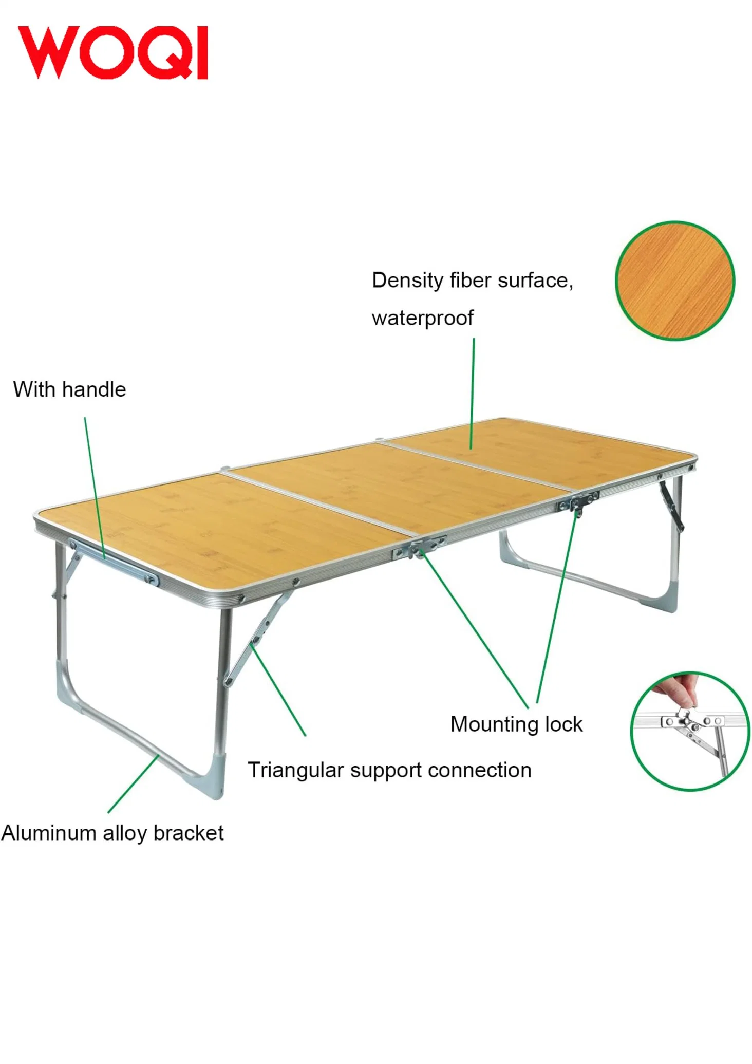 Woqi Folding Camping Table and Party Picnic Beach Are All Available