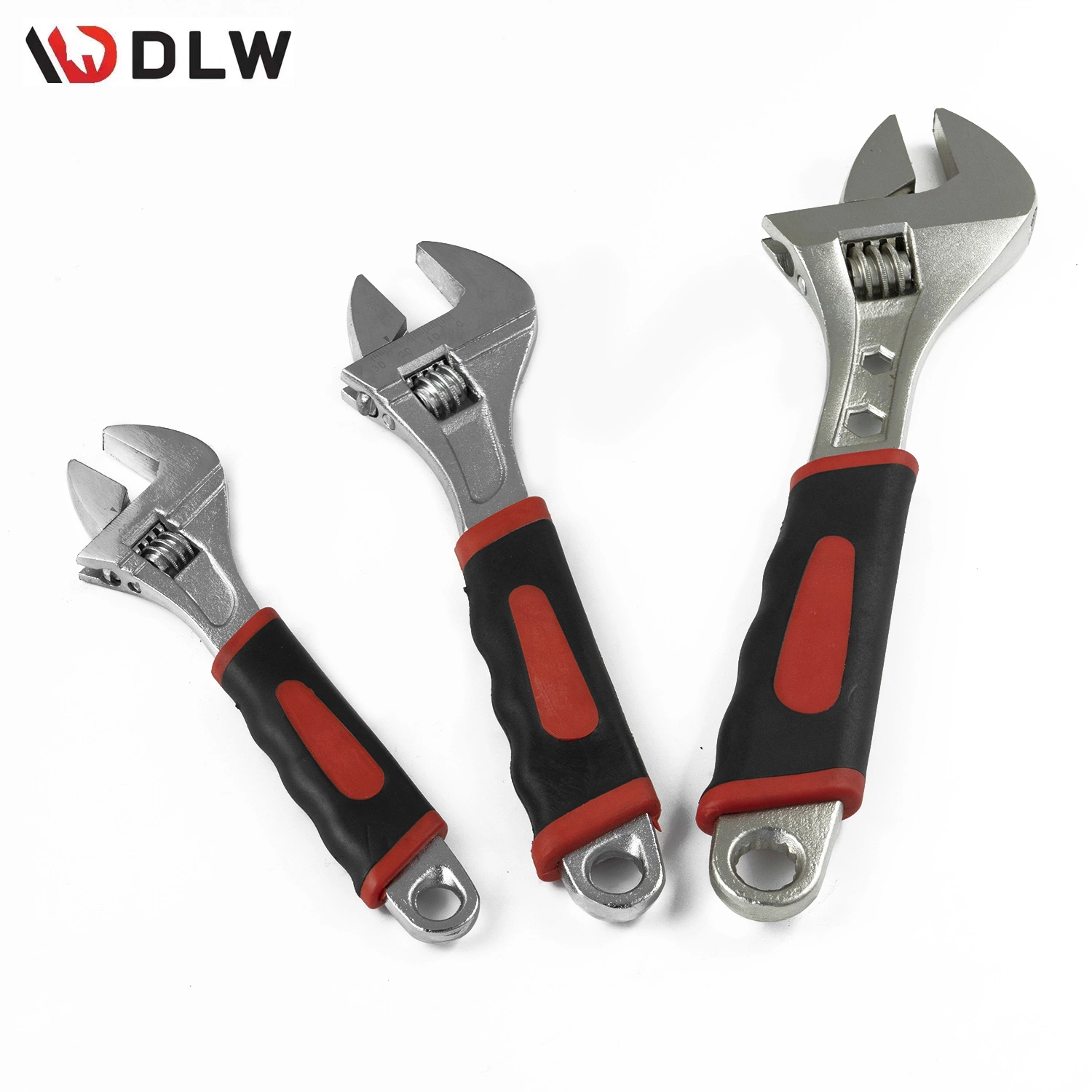 Wholesale Rubber Grip Adjustable Wrench with Multiple Size