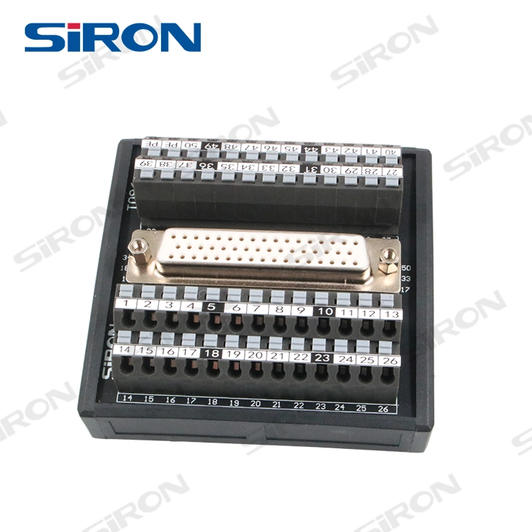 Siron Universal DIN Rail 50 Pin T096 Use for Servo Motor and Servo Drive Module Breakout Board