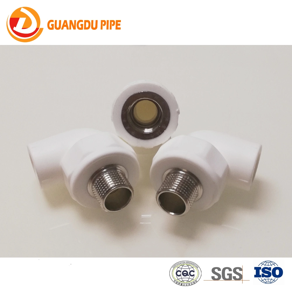 Plastic Bathroom Sanitary Fitting PPR Female Elbow Fitting for Hot and Cold Water Supply