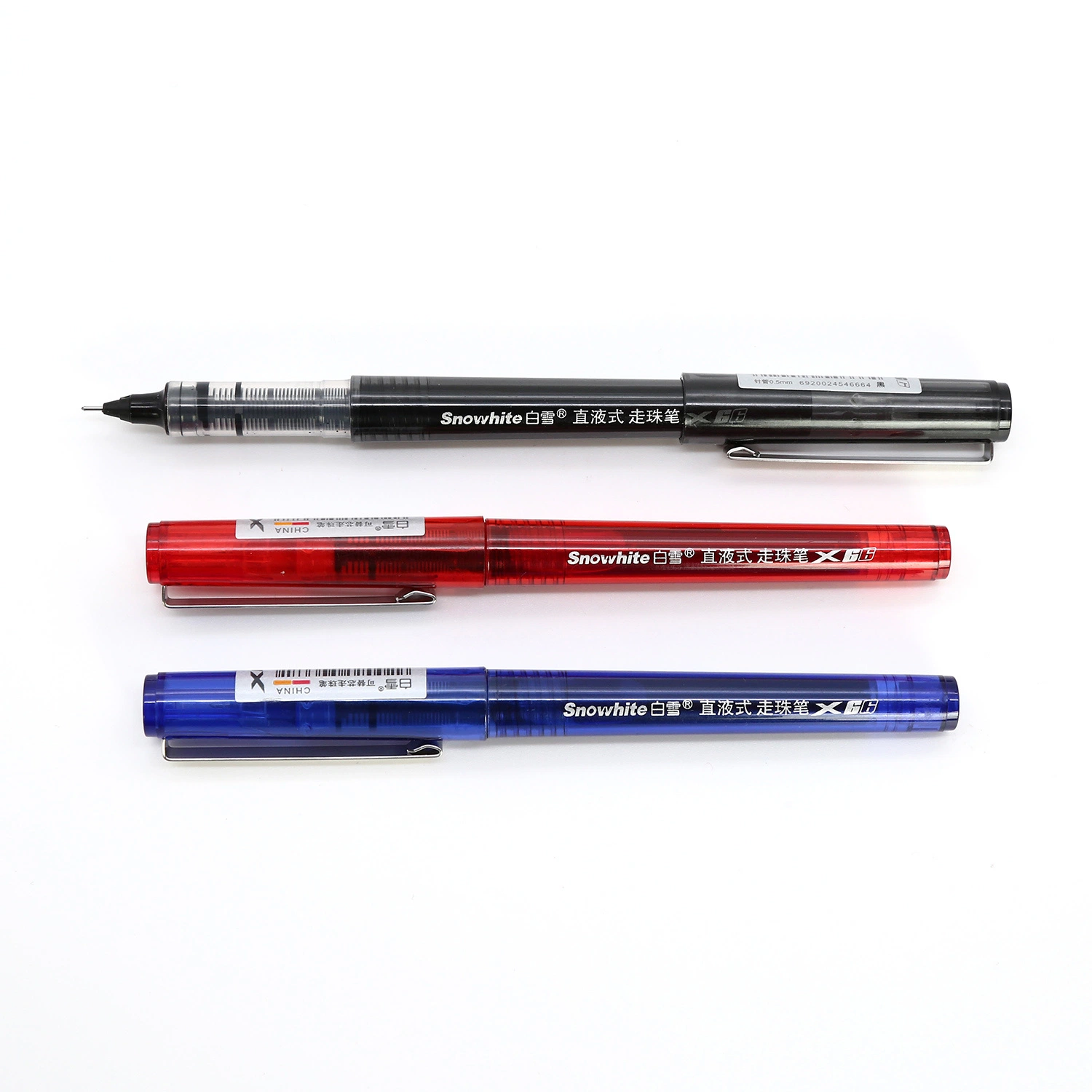 La Papeterie de gros rouleau Snowhite Pen Ss conseils 0,5, fine pointe du tuyau de l'écriture précis pour l'École d'écriture, Bureau de l'utilisation, un assortiment de couleur, stylo bleu