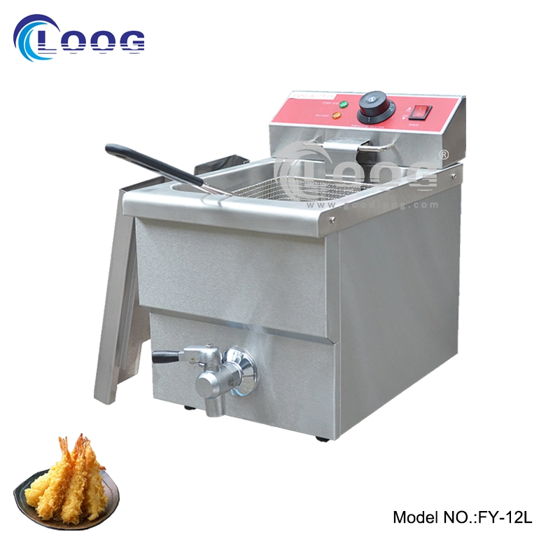 OEM Factory Direct Price Ce Approved Electric Best Deep Fryer Kitchen Equipment Single Tank Fryer with Drain Tap