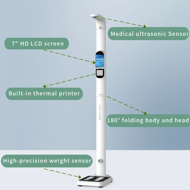 Height and Weight Measuring Scale with Optional Body Fat and Temperature Functions