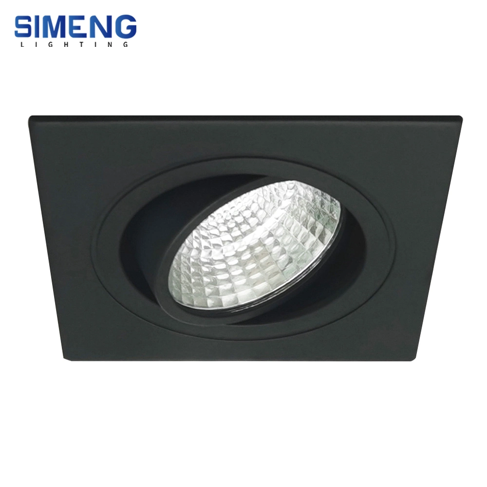 Lampe encastrée ronde moderne en aluminium avec LED intérieure GU10 MR16 E27 Downlight.